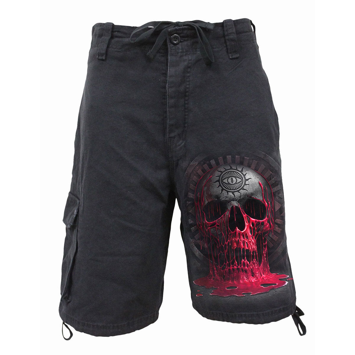 Spiral Vintage Cargo Shorts: Bleeding Souls
