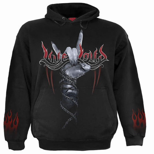 Spiral Pullover Hoodie: Rock Loud