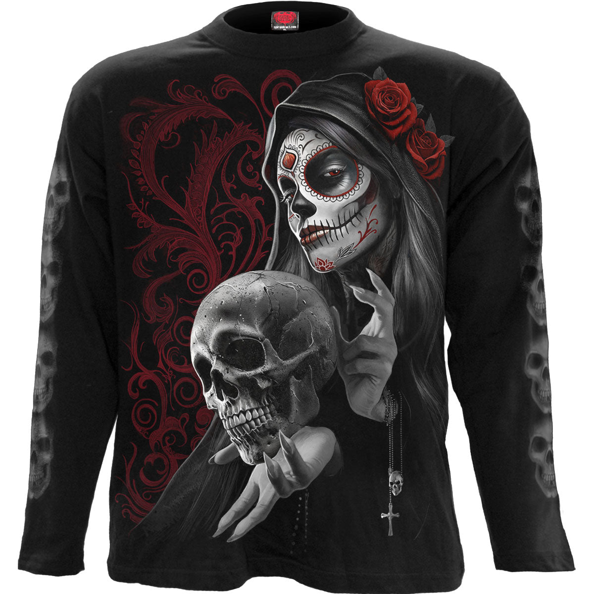 Spiral Long Sleeve T-Shirt: Love Is Dead