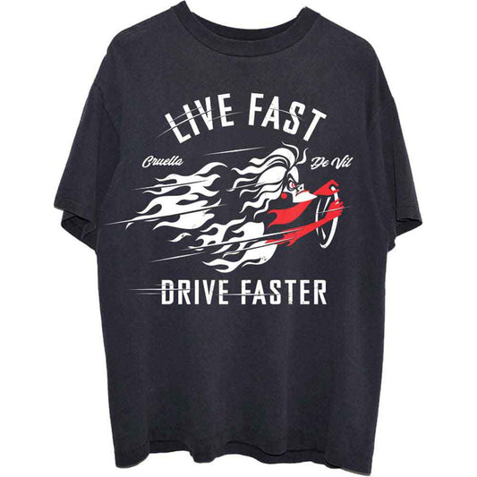 Disney T-Shirt: 101 Dalmatians Cruella Live Faster