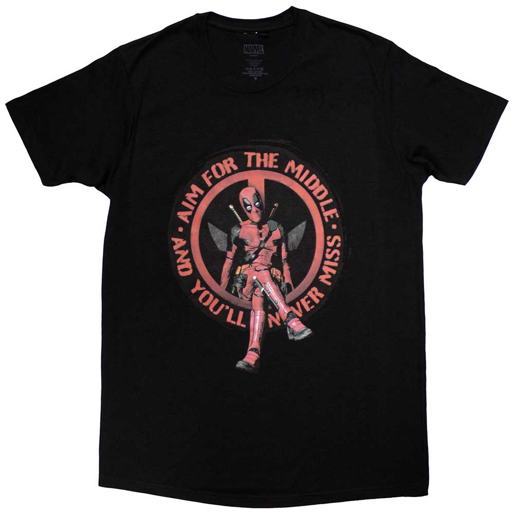 Marvel Comics T-Shirt: Deadpool Aim Middle