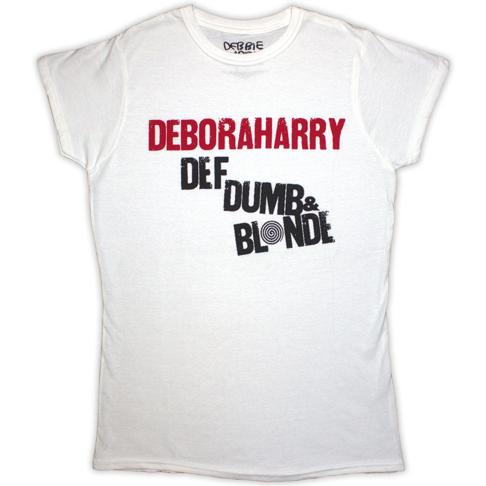 Debbie Harry Ladies T-Shirt: Def  Dumb & Blonde