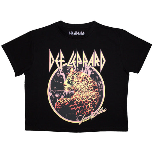 Def Leppard Ladies Crop Top: Love Bites