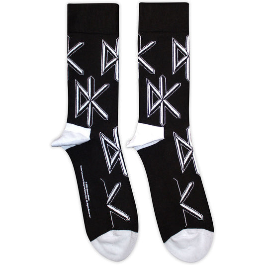 Dead Kennedys Socks: DK Logo Repeat