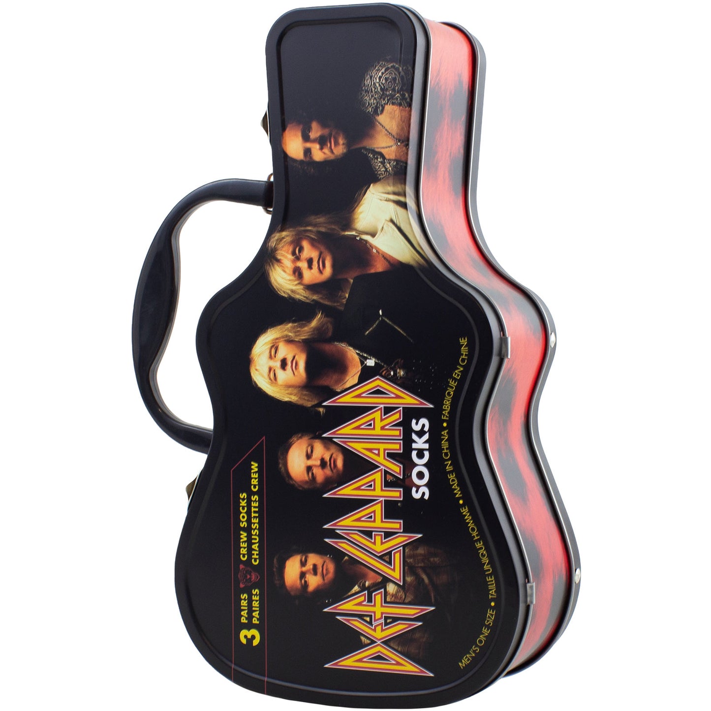 Def Leppard Sock Guitar Tin: Logos