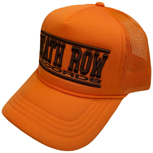 Death Row Records Baseball Cap: Text Logo Mono