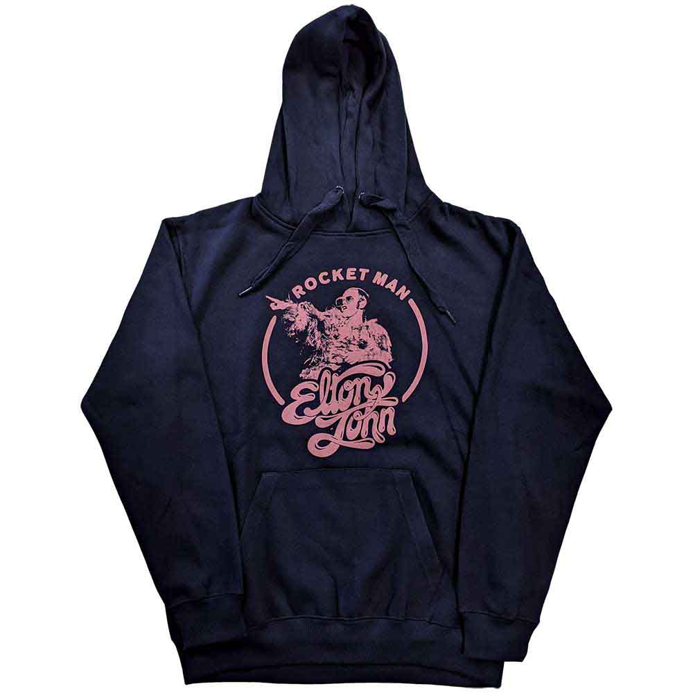 Elton John Pullover Hoodie: Rocketman Circle Point