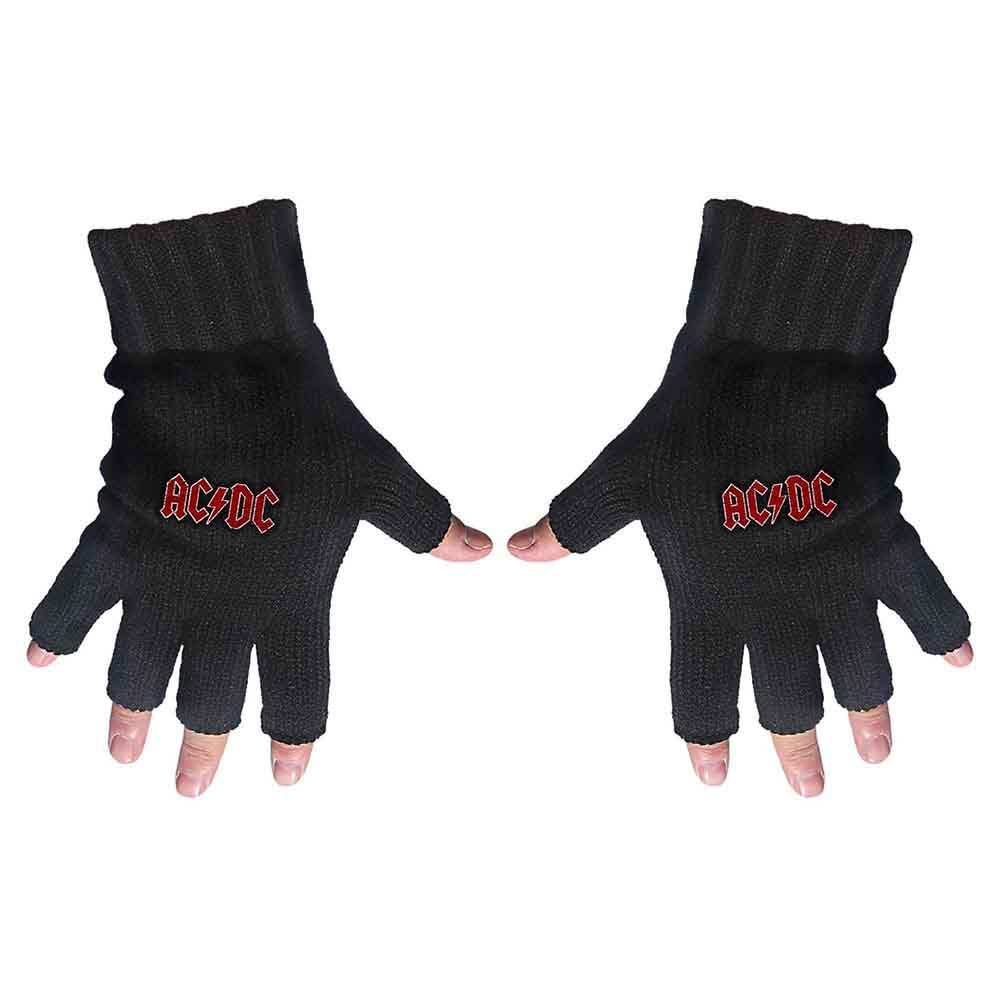AC/DC Gloves: Classic Red Logo