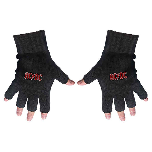 AC/DC Gloves: Classic Red Logo