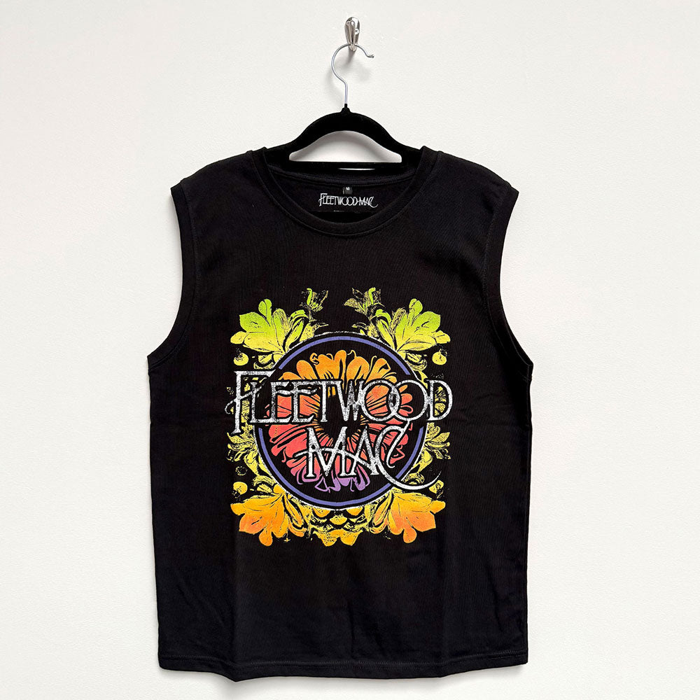 Fleetwood Mac Tank T-Shirt: Circle Floral Logo