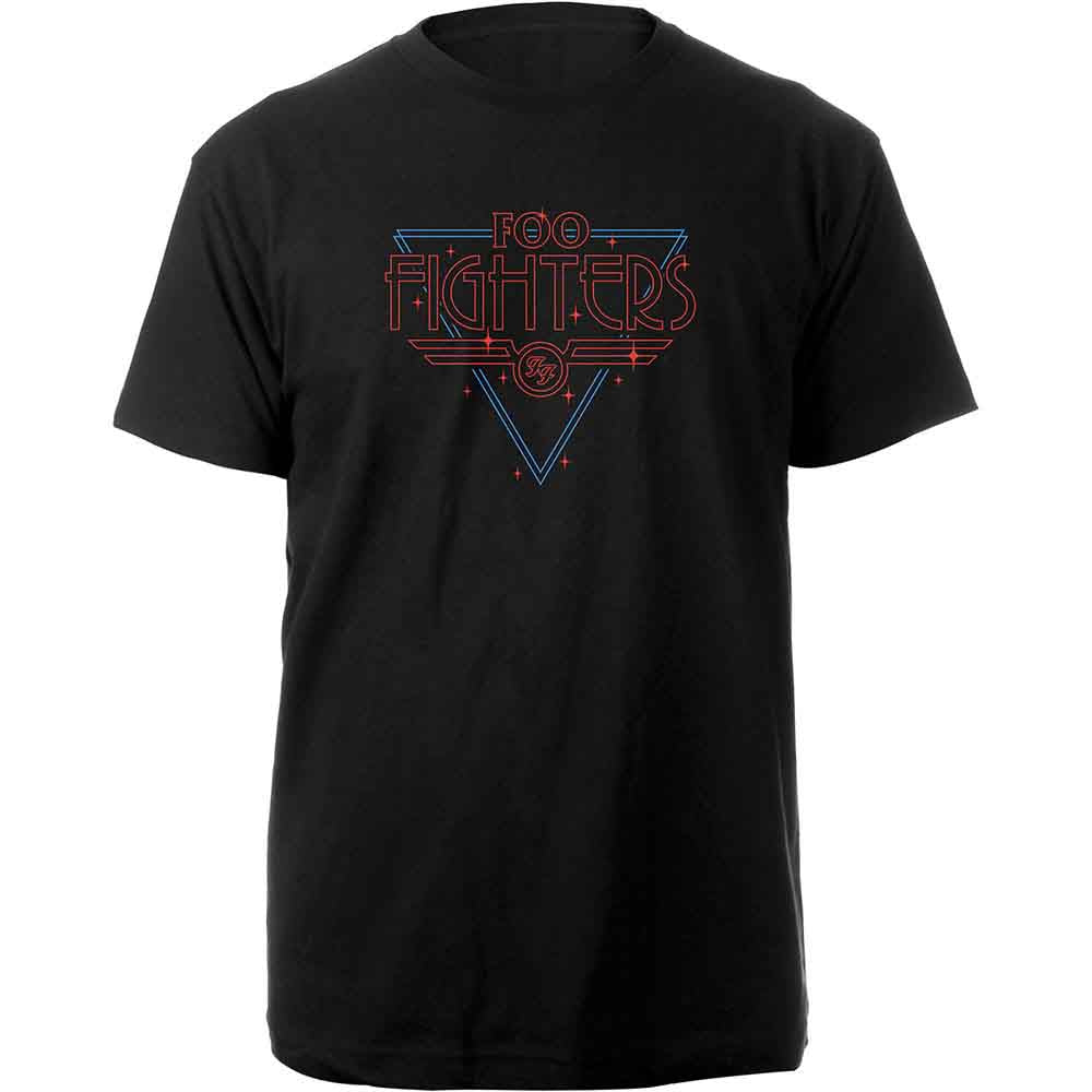 Foo Fighters T-Shirt: Black Disco Outline