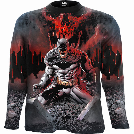 DC Comics Long Sleeve T-Shirt: Batman Asylum Wrap