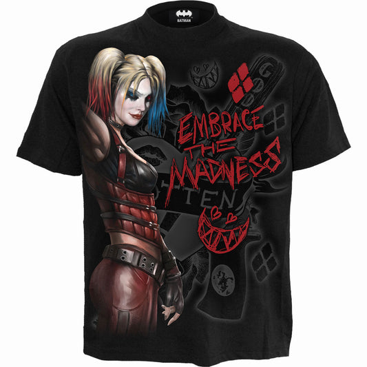 DC Comics T-Shirt: Batman Harley Quinn Embrace Madness