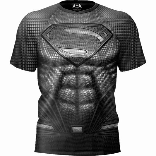 DC Comics Sustainable Football T-Shirt: Superman Batman v Superman Muscle Tee