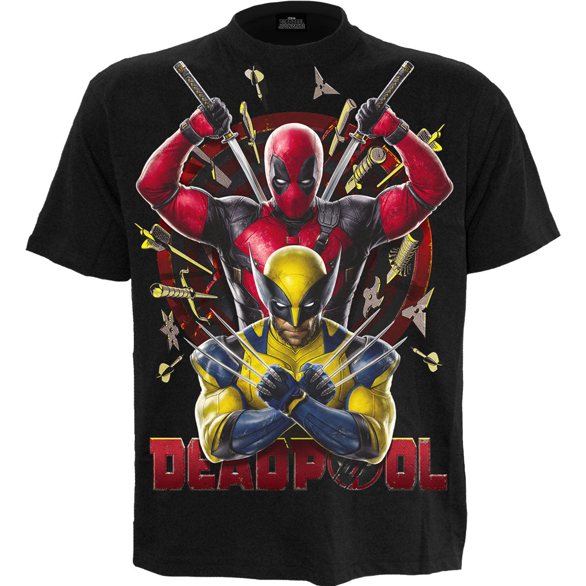 Marvel Comics T-Shirt: Deadpool Wolverine Bullseye