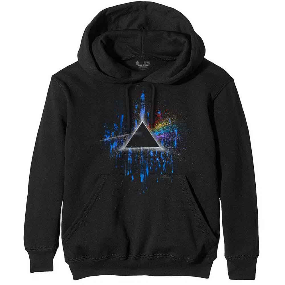 Pink Floyd Pullover Hoodie: Dark Side of the Moon Blue Splatter