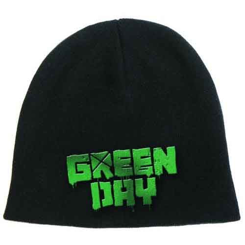 Green Day Beanie Hat: Logo Cotton