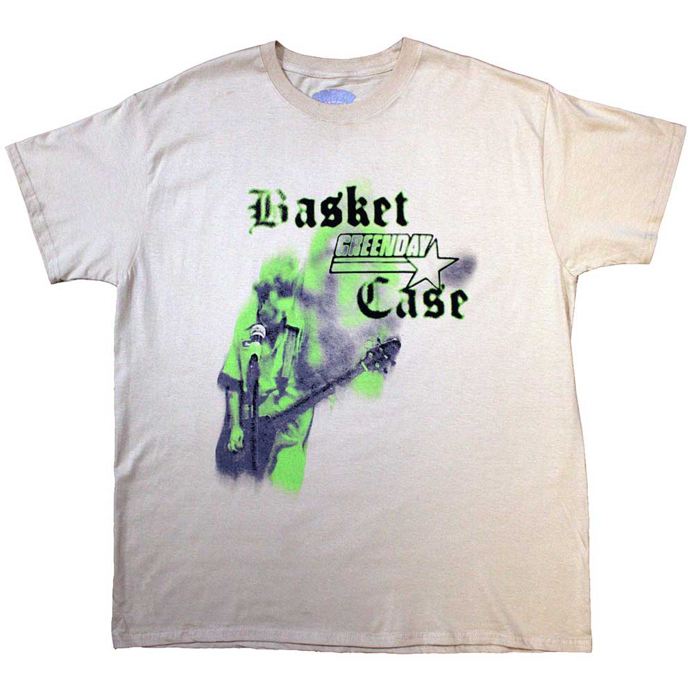 Green Day T-Shirt: Basket Case Mic Stand