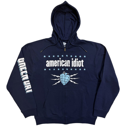 Green Day Zipped Hoodie: American Idiot Electric