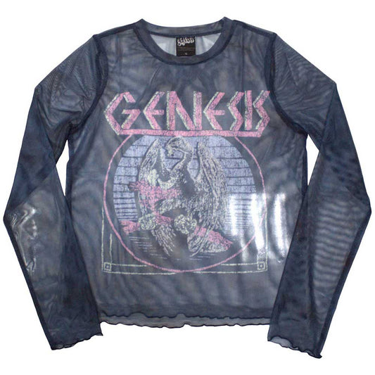 Genesis Ladies Long Sleeve Crop Top: Bird Hand