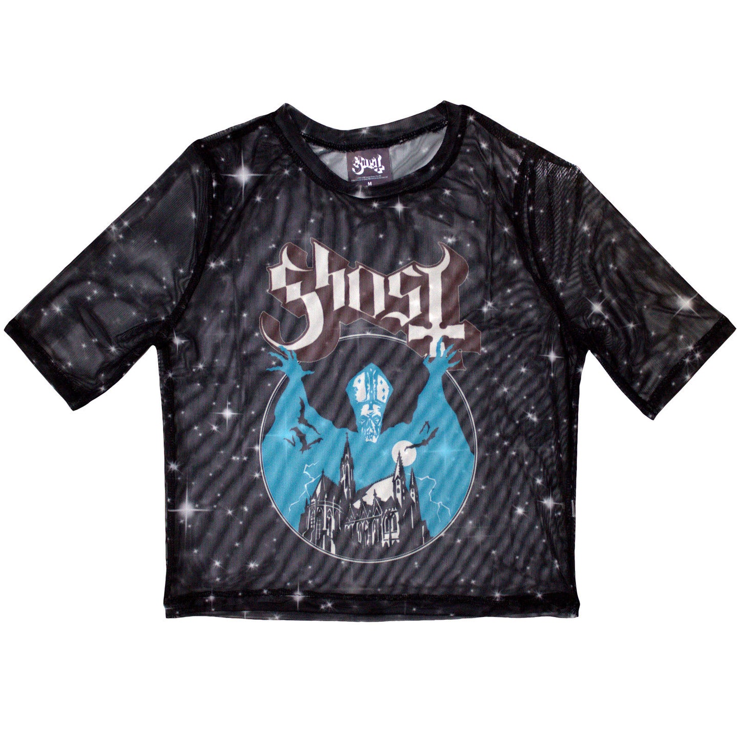 Ghost Ladies Mesh Crop Top: Opus