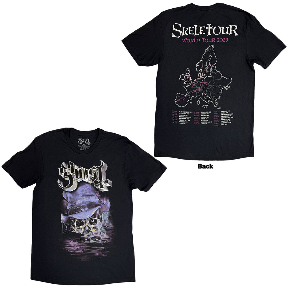 Ghost T-Shirt: Skeletour Admat '25 Tour Dates