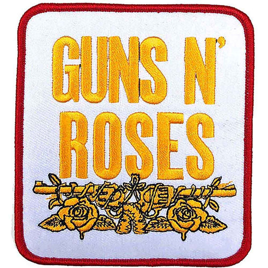 Guns N' Roses Patch: Stacked White