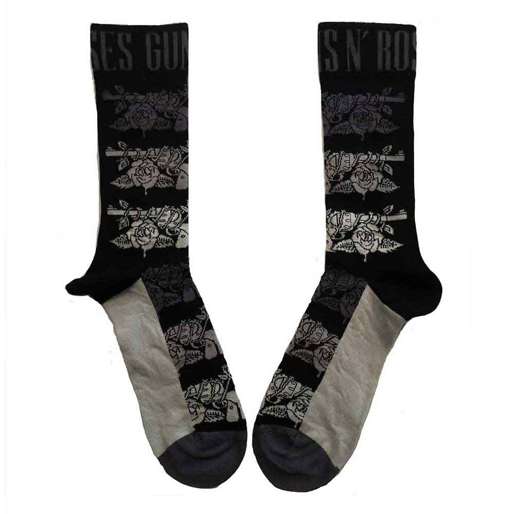 Guns N' Roses Socks: Monochrome Pistols