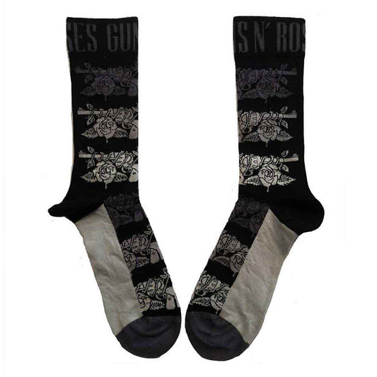 Guns N' Roses Socks: Monochrome Pistols