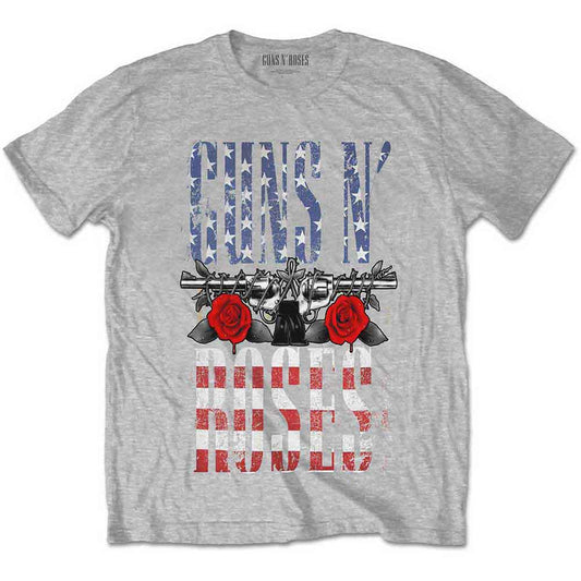 Guns N' Roses T-Shirt: US Flag in Logo