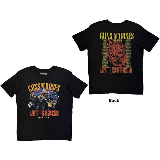 Guns N' Roses T-Shirt: Skeleton 1987 Tour