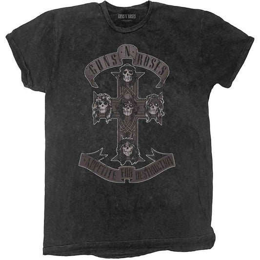 Guns N' Roses T-Shirt: Monochrome Cross