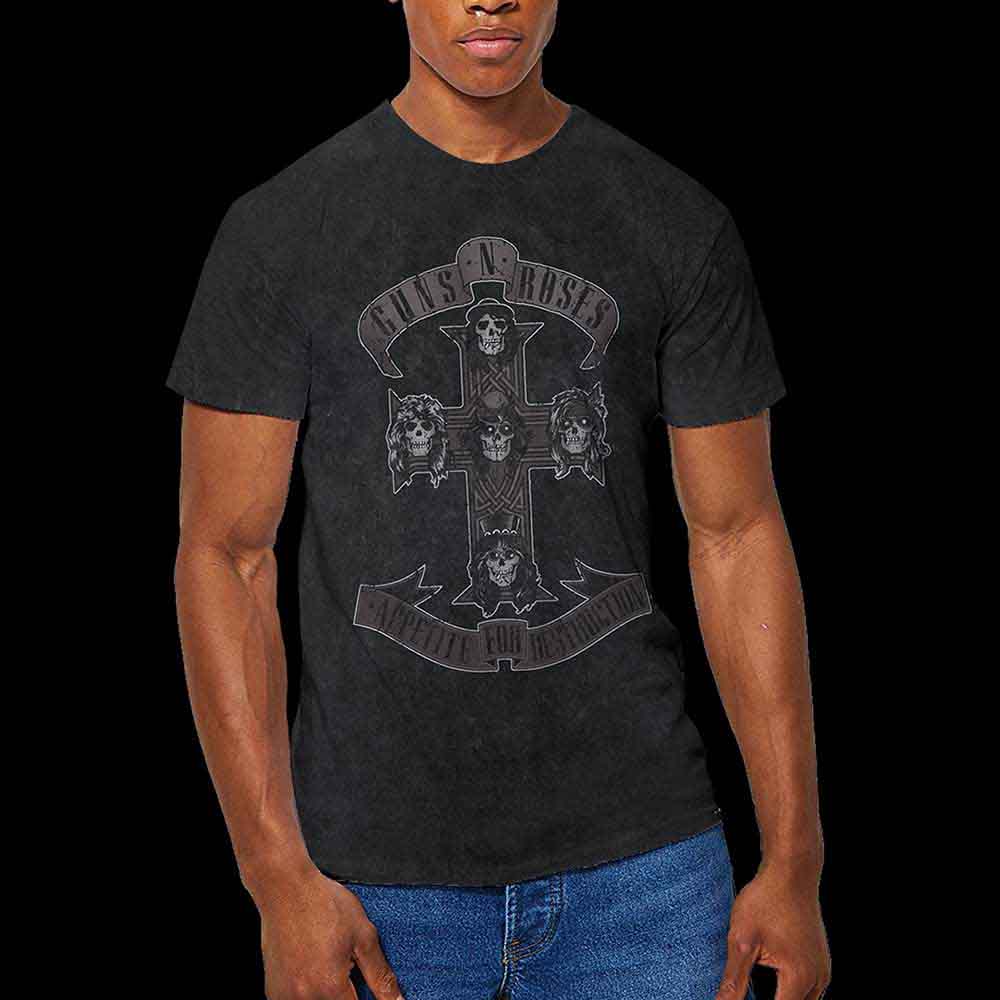 Guns N' Roses T-Shirt: Monochrome Cross
