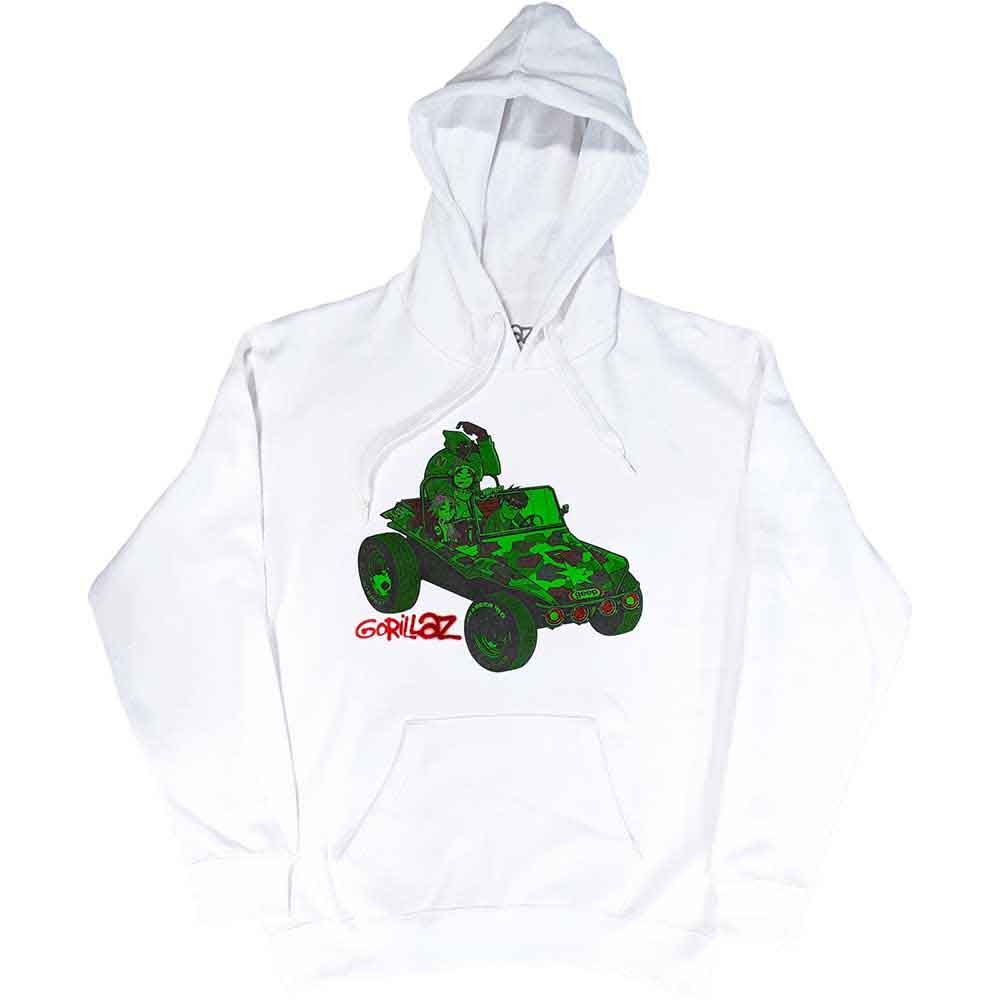 Gorillaz Pullover Hoodie: Green Jeep