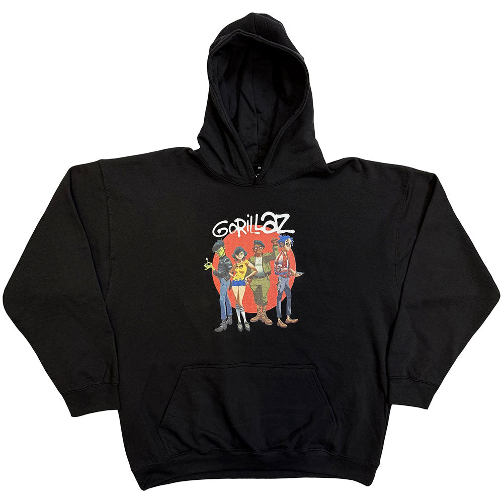 Gorillaz Pullover Hoodie: Group Circle Rise