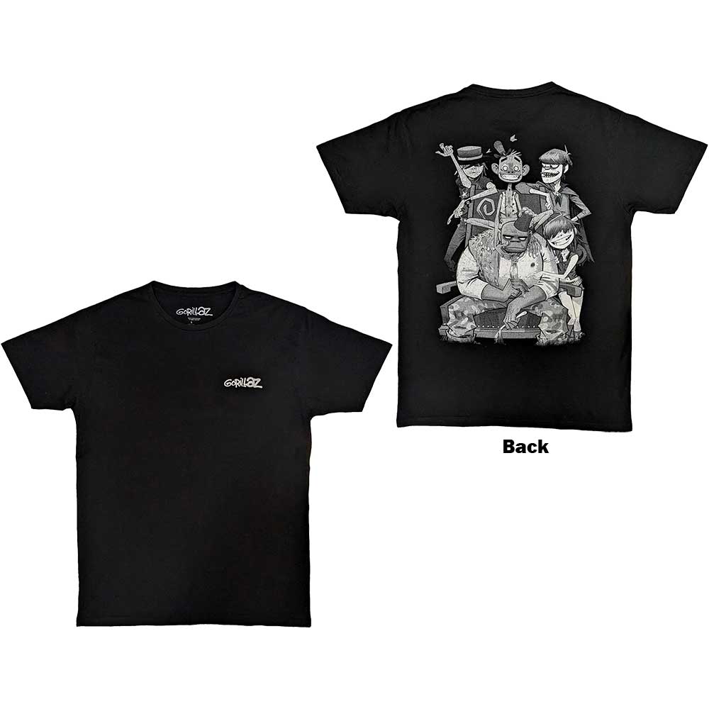Gorillaz T-Shirt: Pocket Spray - George Group