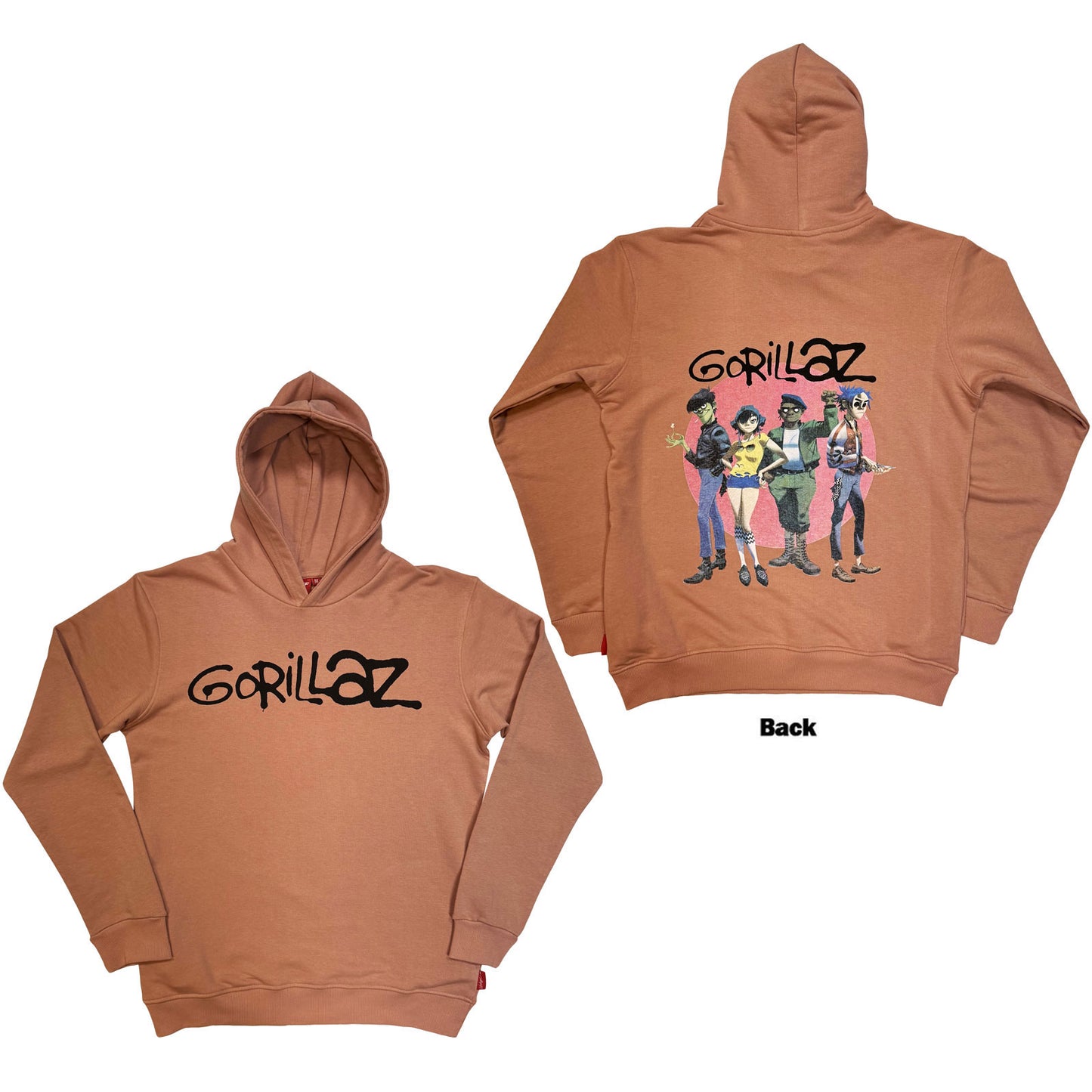 Gorillaz Unplugged Pullover Hoodie: Group Circle Rise