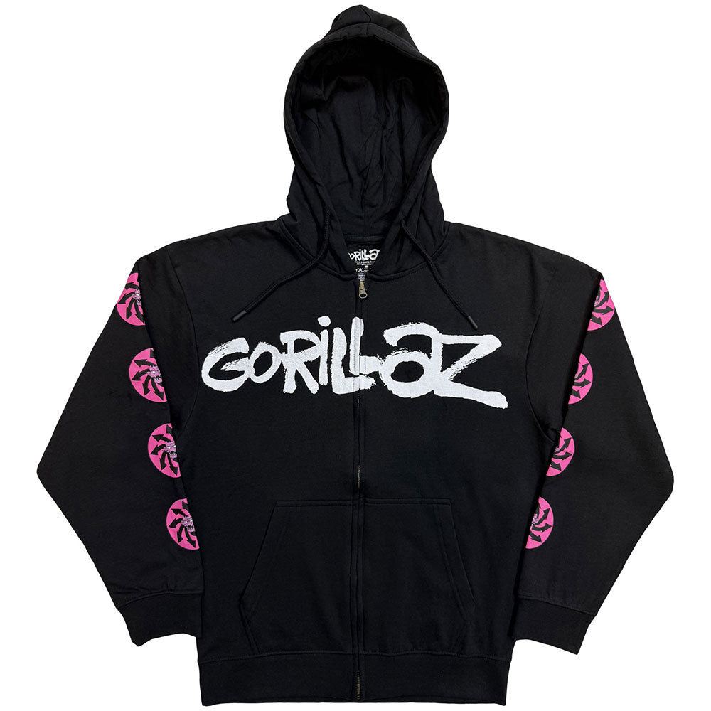 Gorillaz Zipped Hoodie: Repeat Pazuzu