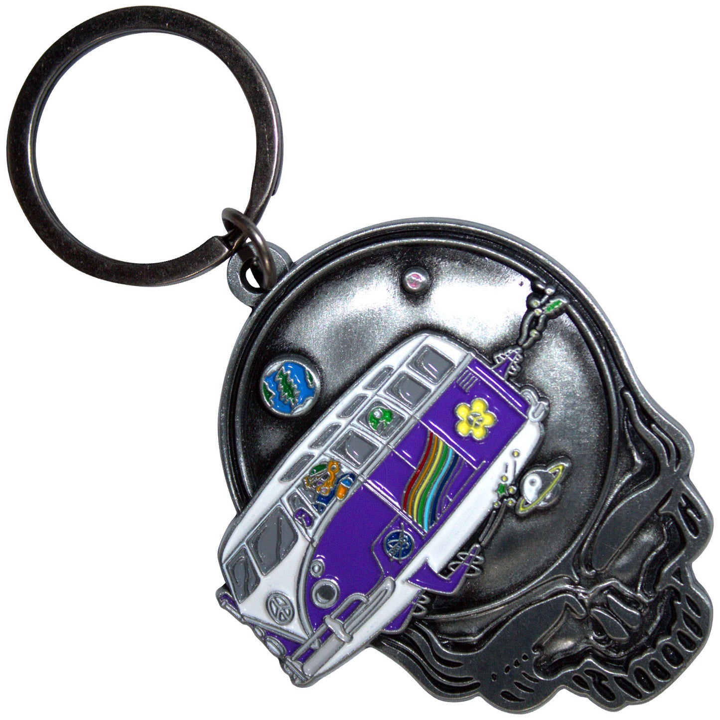 Grateful Dead Keychain: Space Your Face Bus