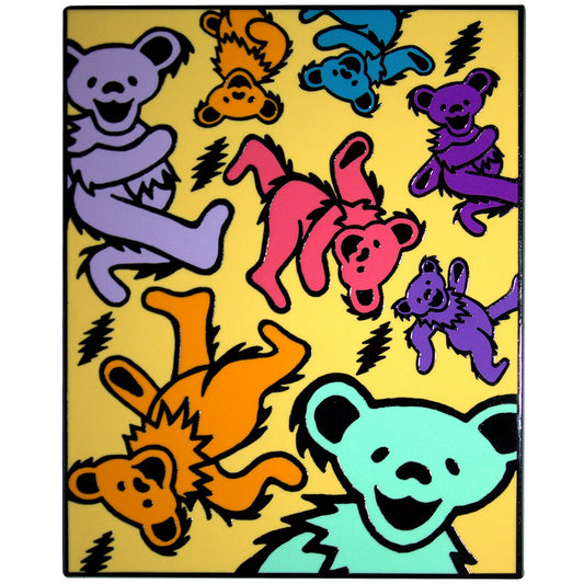 Grateful Dead Premium Fridge Magnet: Dancing Bears & Lightning Bolts
