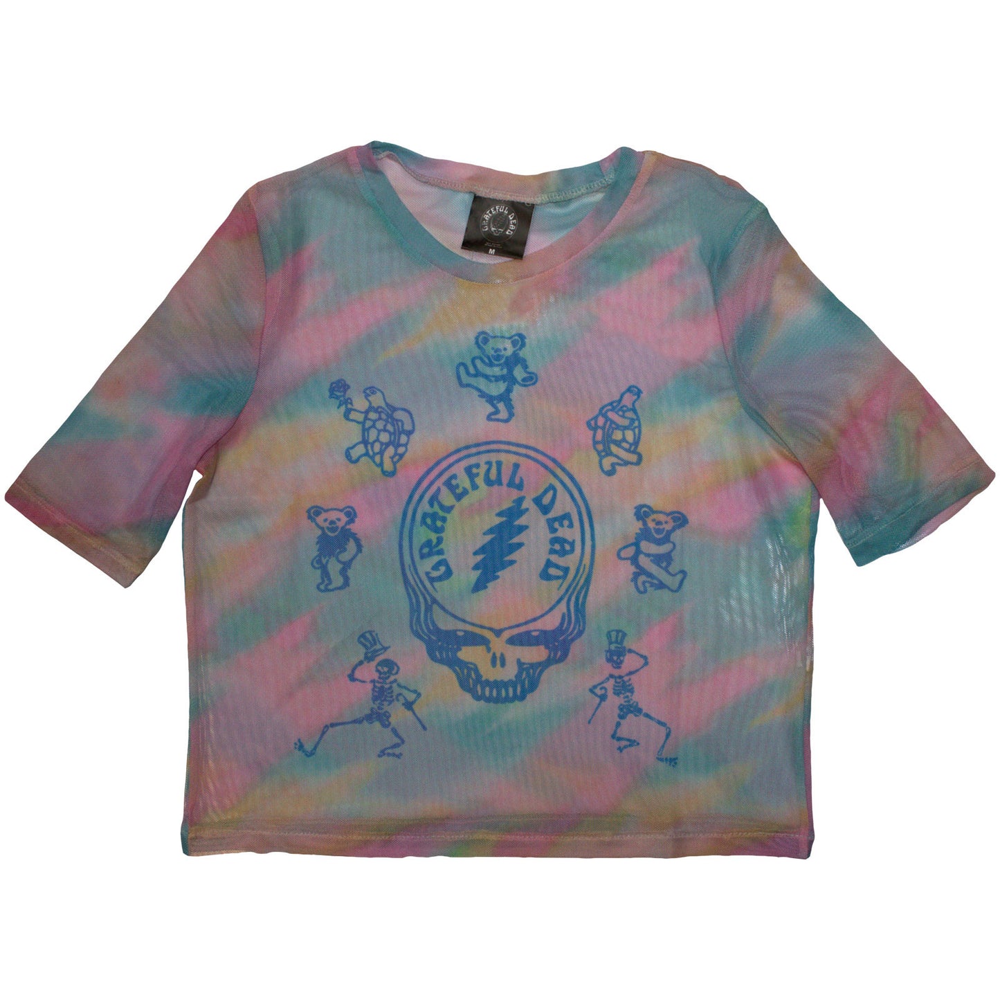 Grateful Dead Ladies Mesh Crop Top: Dead Egyptian Slash