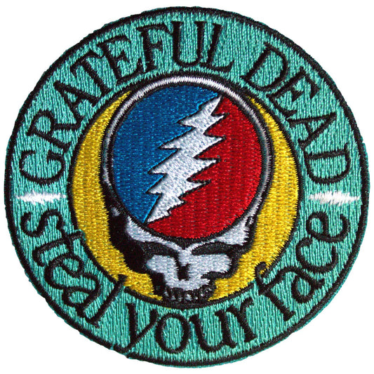 Grateful Dead Patch: Steal Your Face Text Emblem