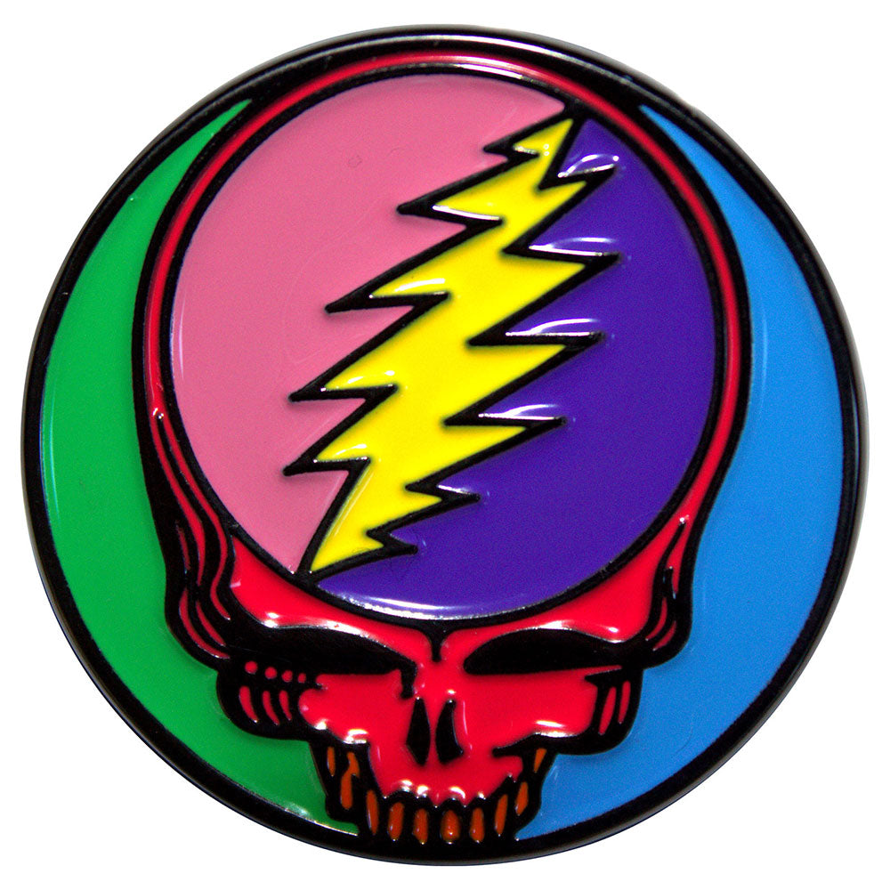 Grateful Dead Badge: Multicoloured Steal Your Face