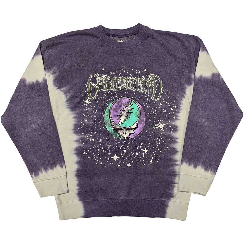 Grateful Dead Dip Dye Sweatshirt: Cosmic Stealie