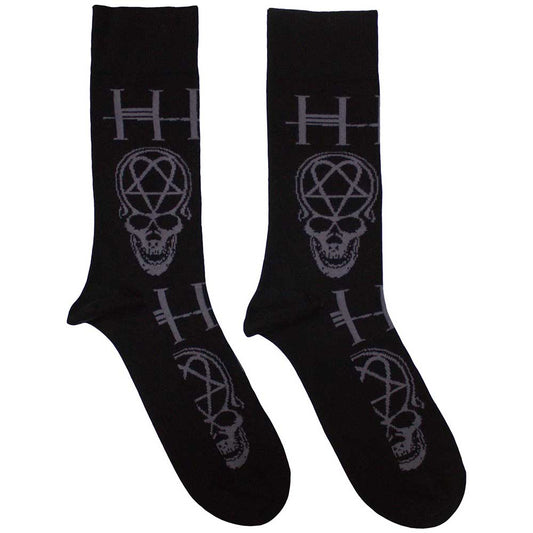 HIM Socks: Heartagram Skull