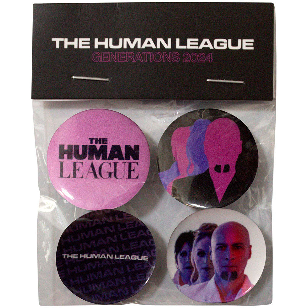 The Human League Pin Badge Set: Generations Tour '24