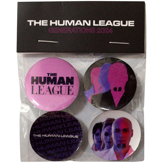 The Human League Pin Badge Set: Generations Tour '24