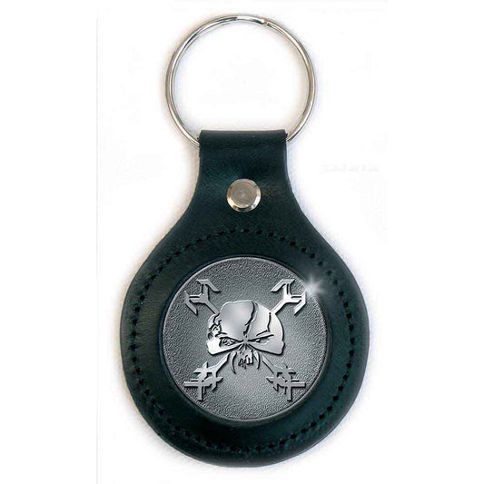 Iron Maiden Leather Keychain: Final Frontier Icon