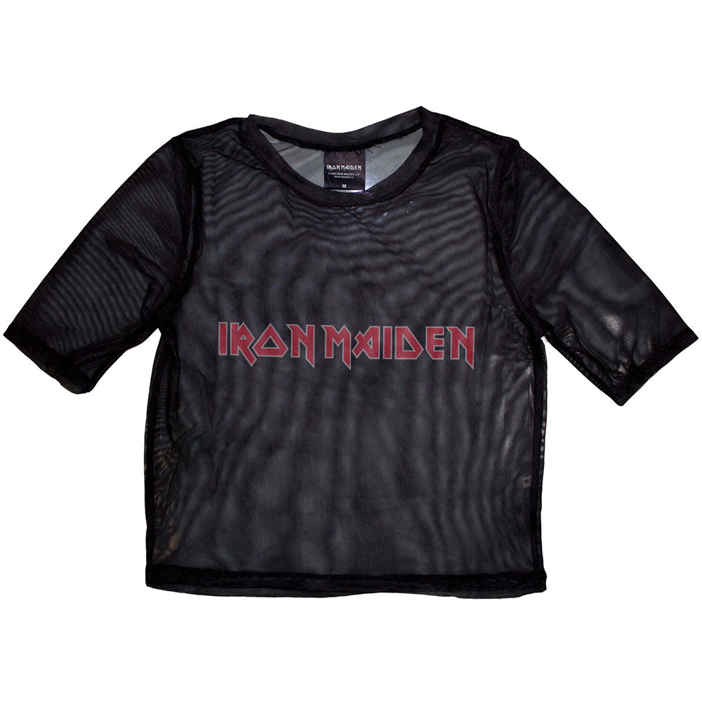 Iron Maiden Ladies Crop Top: Logo