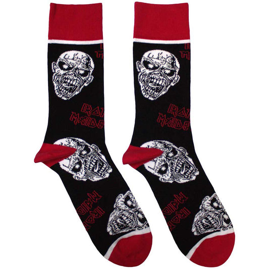 Iron Maiden Socks: Eddie Skulls